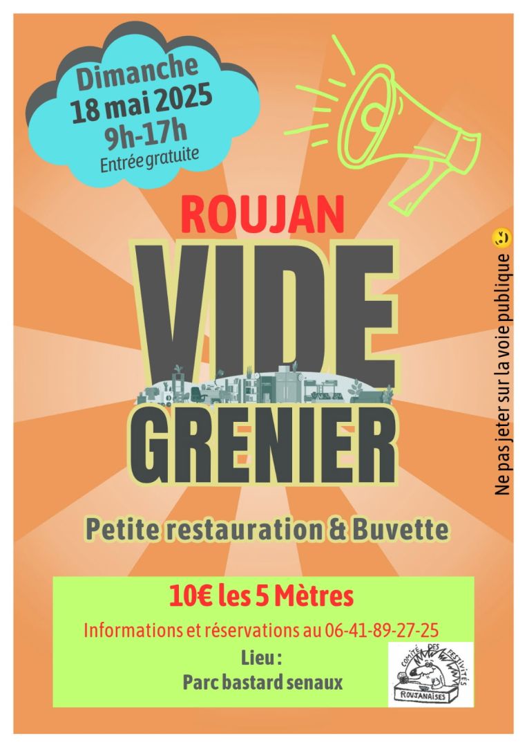 affiche vide grenier